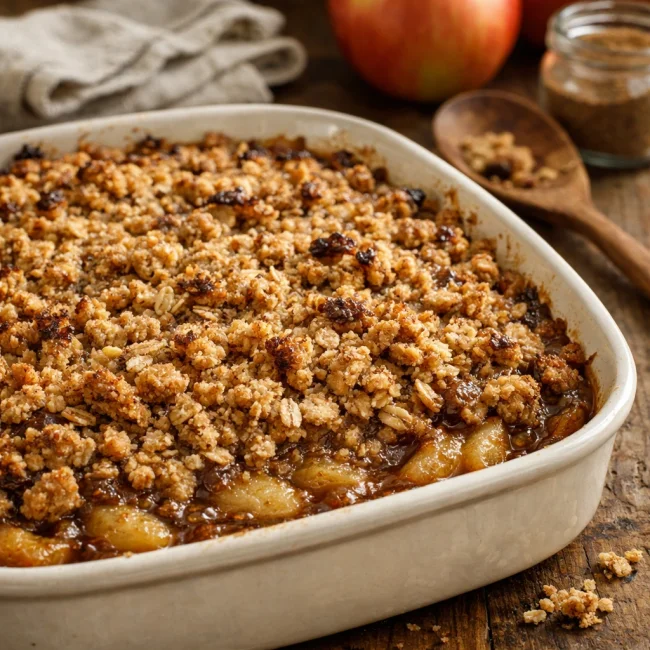 Autumn Spiced Apple Crisp