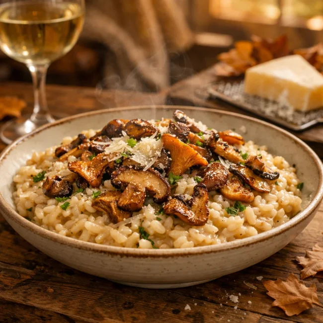 Autumn Wild Mushroom Risotto