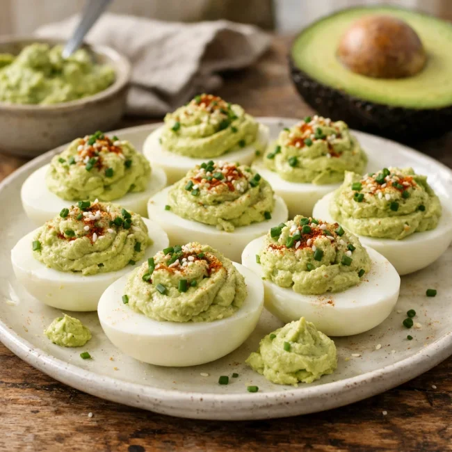 Avocado Deviled Eggs