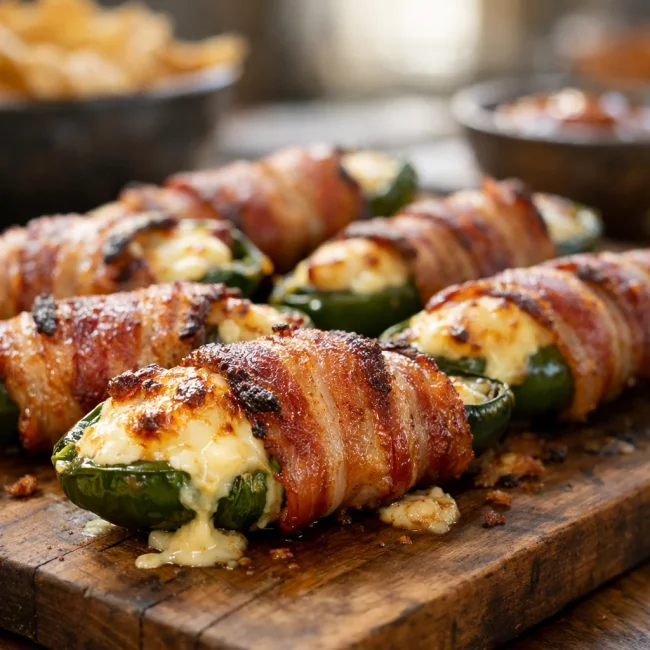 Bacon-Wrapped Jalapeño Poppers