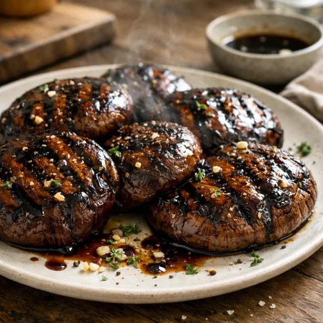 Balsamic Glazed Portobello Mushrooms