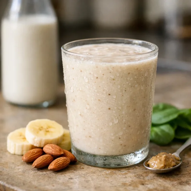 Banana and Almond Milk Smoothie