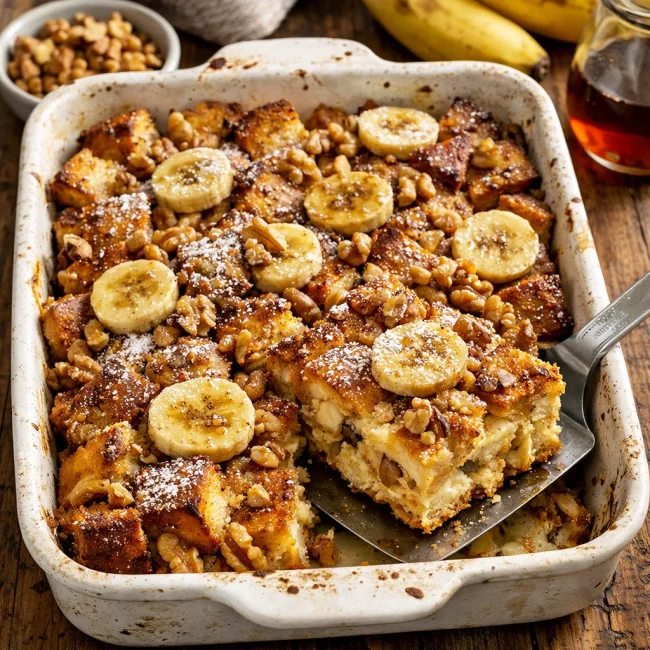 Banana Nut French Toast Casserole