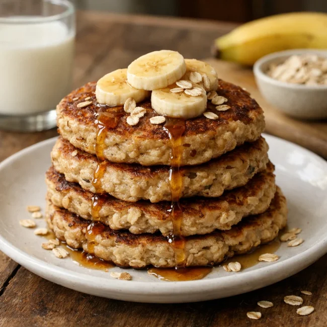 Banana Oat Pancakes
