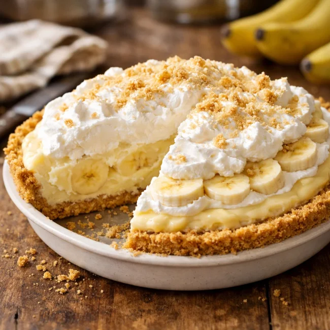 Banana Pudding Pie Delight