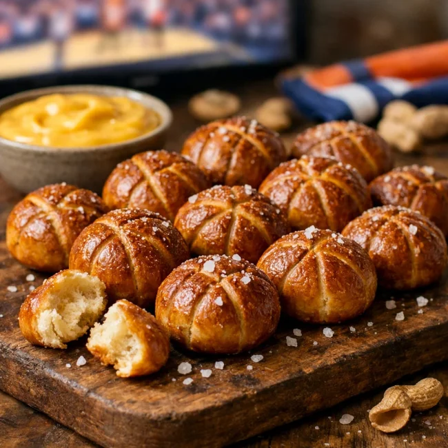 Basketball Themed Pretzel Bites