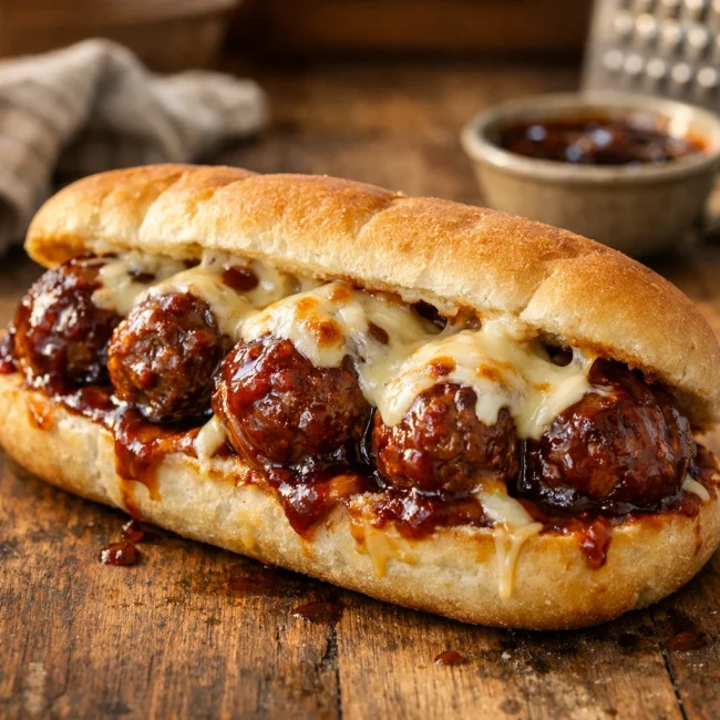 BBQ Meatball Sub
