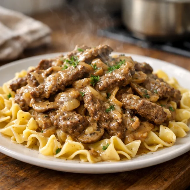 Beef Stroganoff
