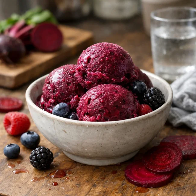 Beet and Berry Sorbet