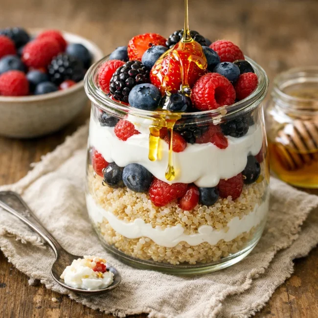 Berry Quinoa Parfait