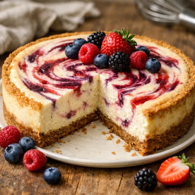 Berry Swirl Cheesecake