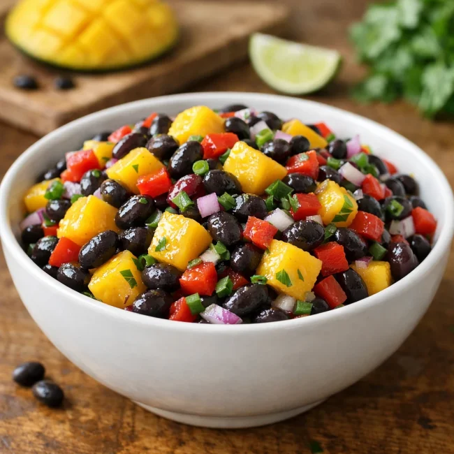 Black Bean and Mango Salsa