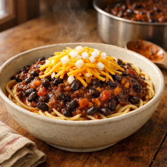Black Bean Cincinnati Chili