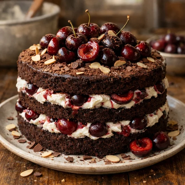 Black Forest Cherry Delight Cake