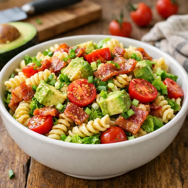 BLT Avocado Pasta Salad