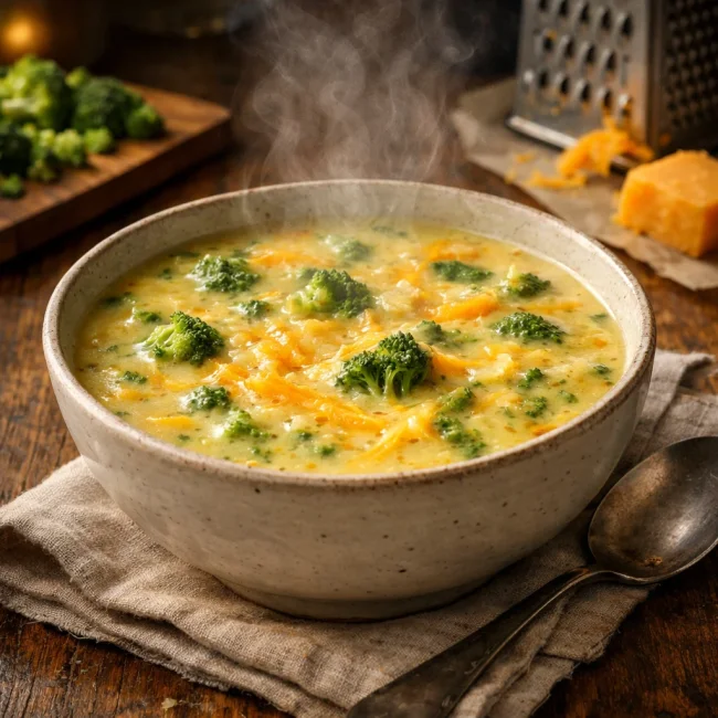Broccoli & Aged Cheddar Soup
