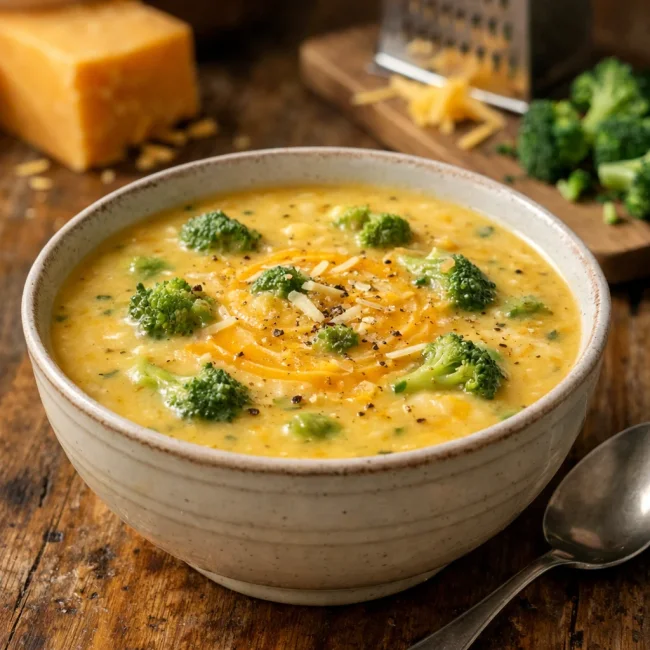 Broccoli & Cheddar Delight Soup