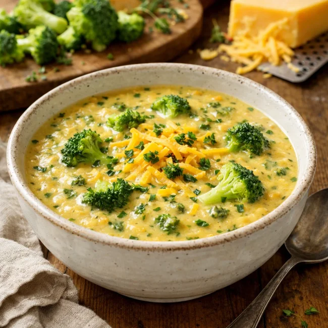 Broccoli & Herb Cheddar Soup