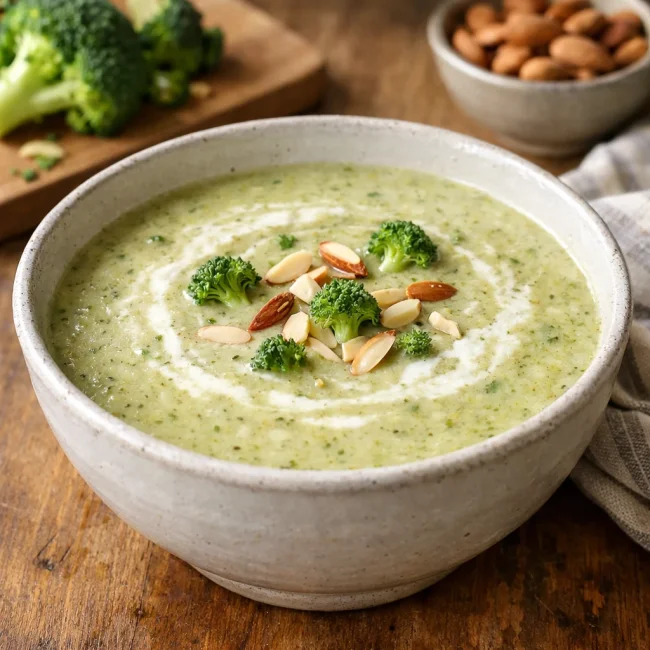 Broccoli Almond Soup