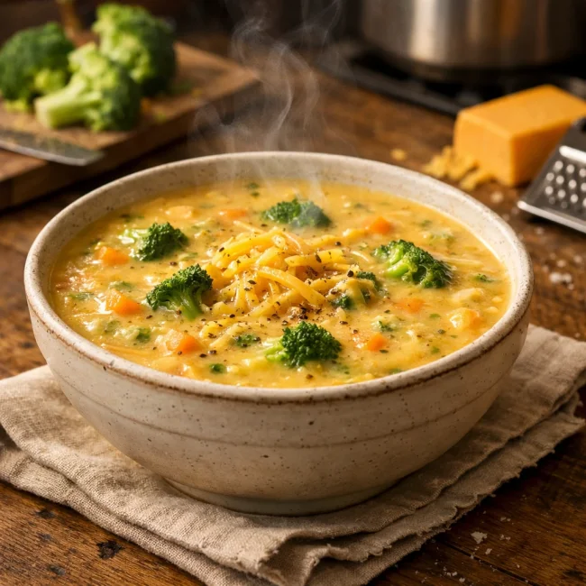 Broccoli Cheddar Bliss Soup