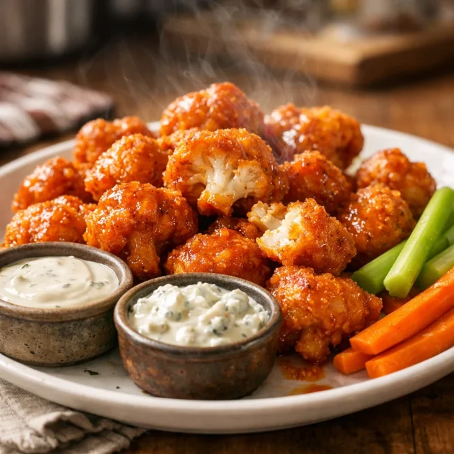 Buffalo Cauliflower Bites