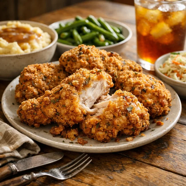 Buttermilk Herb Chicken Fried Chicken