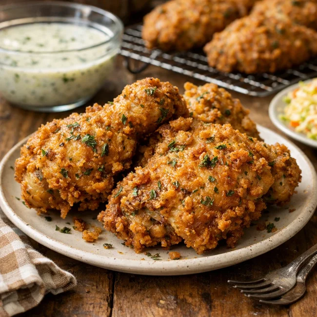 Buttermilk Herb-Crusted Fried Chicken