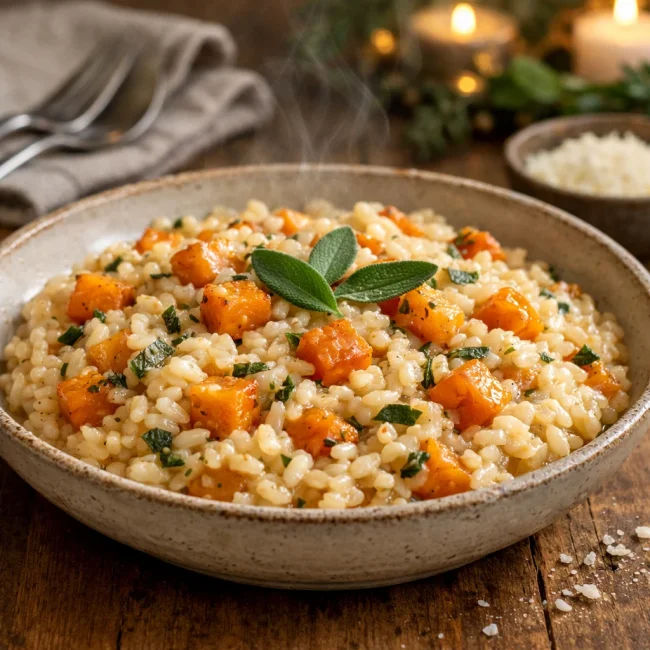 Butternut Squash and Sage Risotto
