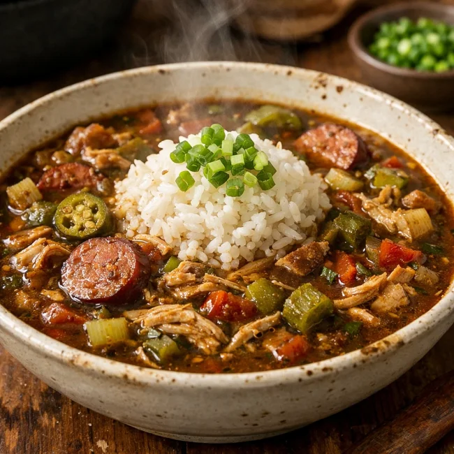 Cajun Chicken and Sausage Gumbo