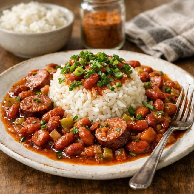 Cajun Spicy Red Beans and Rice