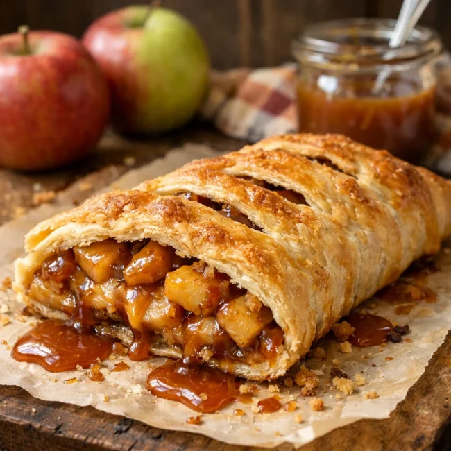 Caramel Apple Strudel
