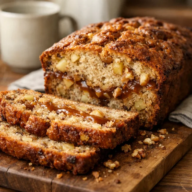 Caramel Apple Walnut Bread