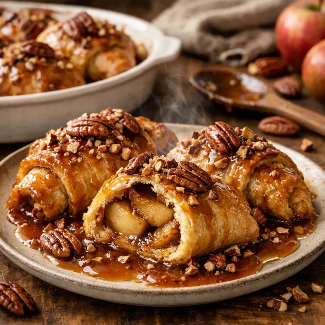 Caramel Pecan Apple Dumplings