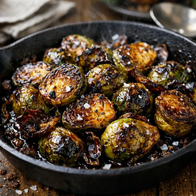 Caramelized Balsamic Brussels Sprouts