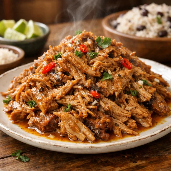 Caribbean Coconut Pulled Pork
