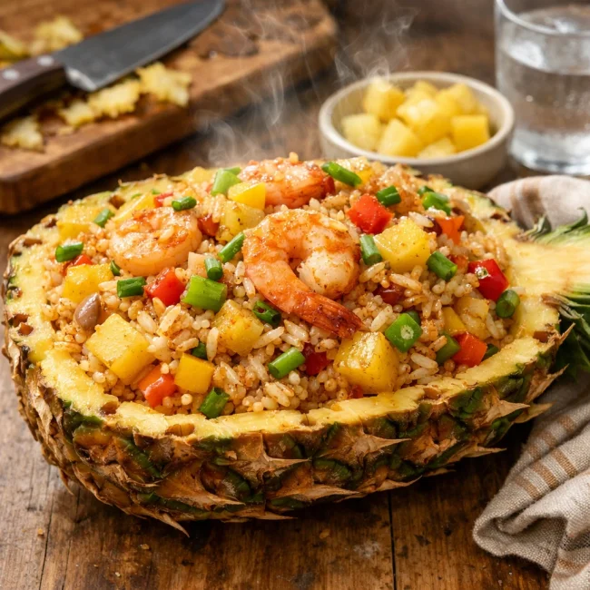Caribbean Pineapple Fried Rice