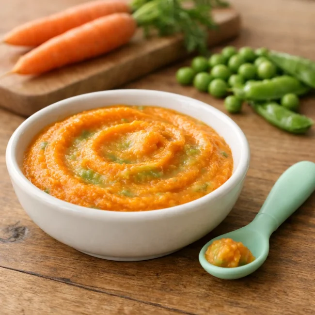 Carrot and Pea Mash