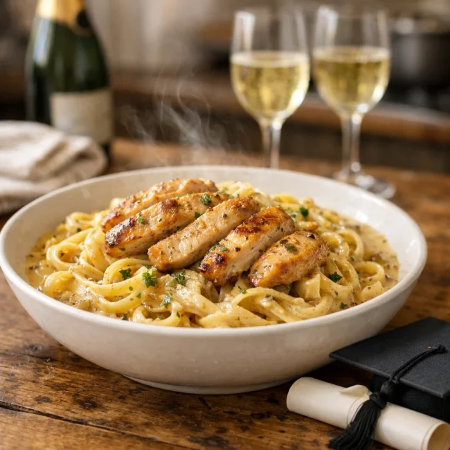 Champagne Chicken Pasta