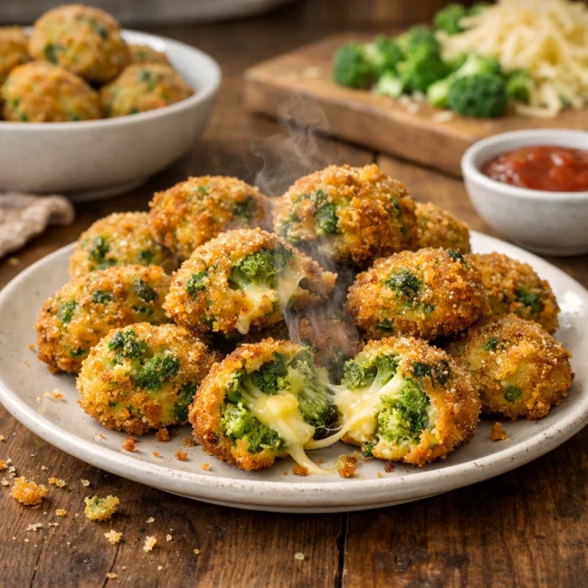 Cheesy Broccoli Bites