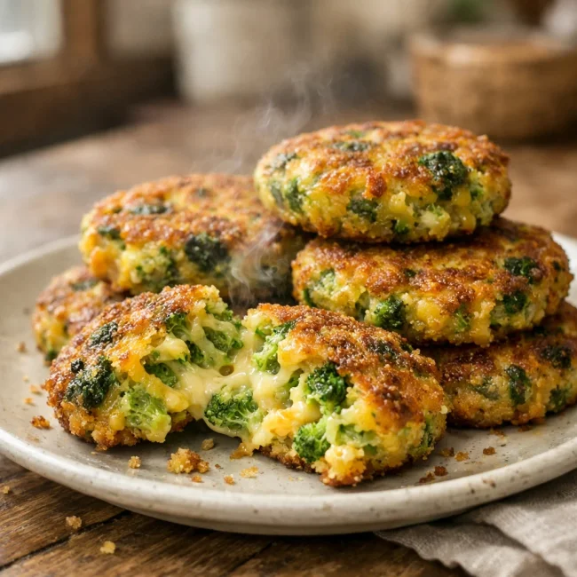 Cheesy Broccoli Patties
