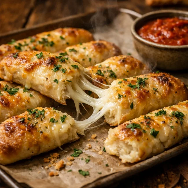 Cheesy Garlic Breadsticks