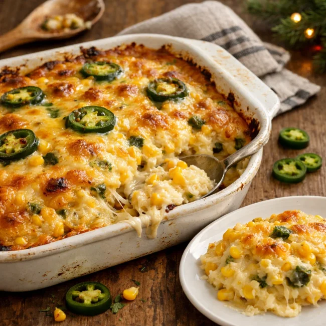 Cheesy Jalapeño Corn Casserole