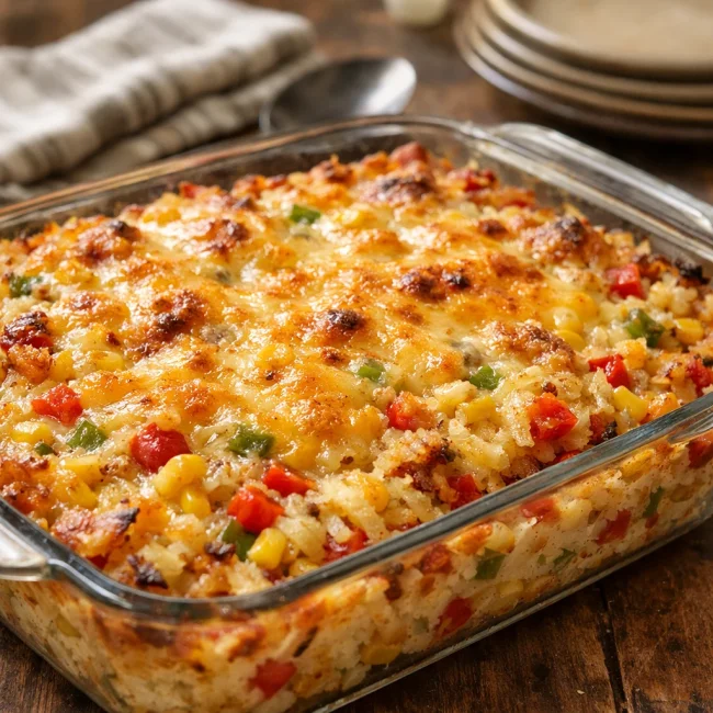 Cheesy Southwest Hash Brown Casserole