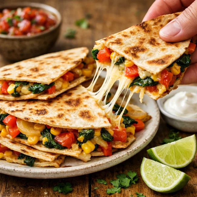 Cheesy Veggie Quesadillas
