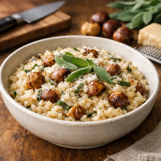 Chestnut and Sage Risotto