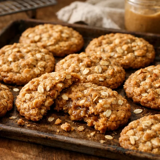Chewy Almond Butter Oatmeal Cookies