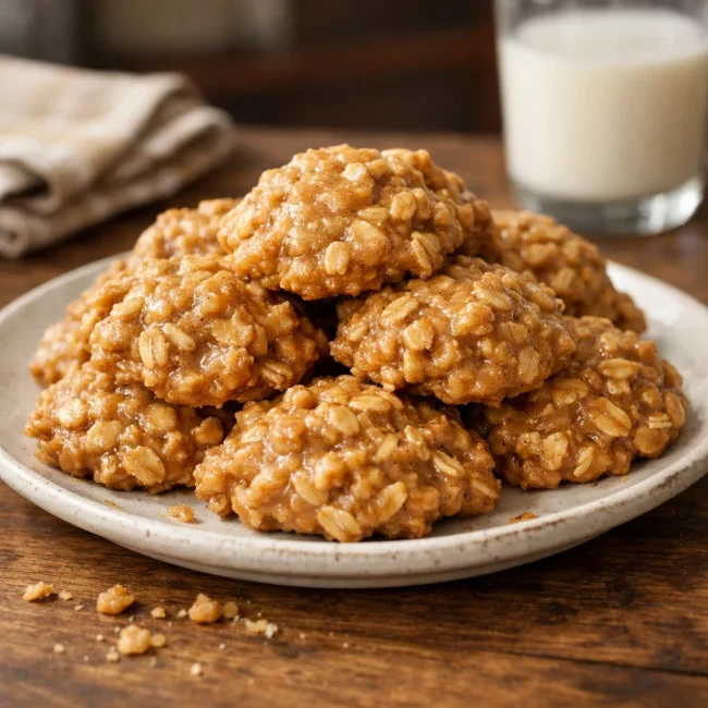 Chewy Peanut Butter Oatmeal Drops