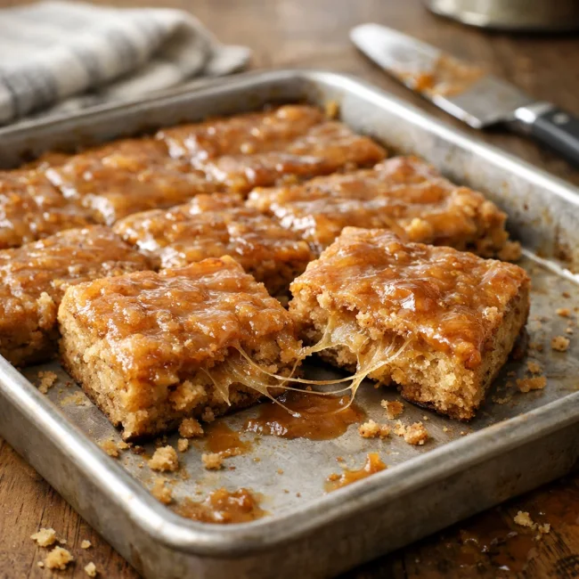 Chewy Toffee Cookie Bars