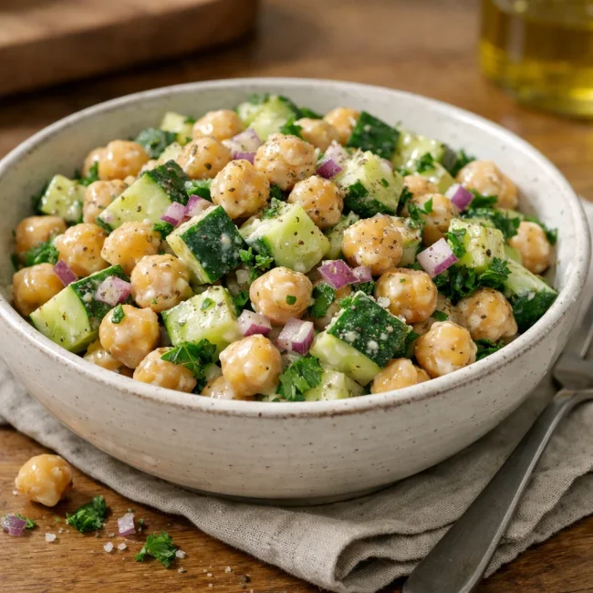Chickpea and Cucumber Salad
