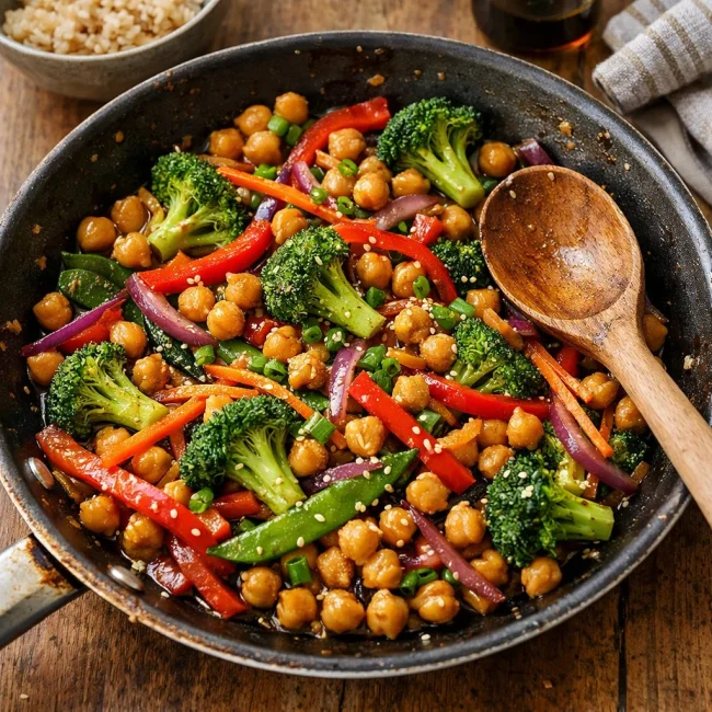 Chickpea and Vegetable Stir-Fry